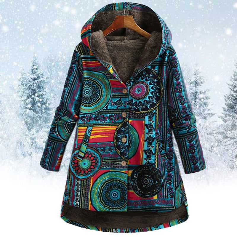 Kapuzenjacke Bedruckt Unisex Baumwolle