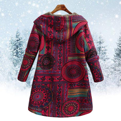 Kapuzenjacke Bedruckt Unisex Baumwolle