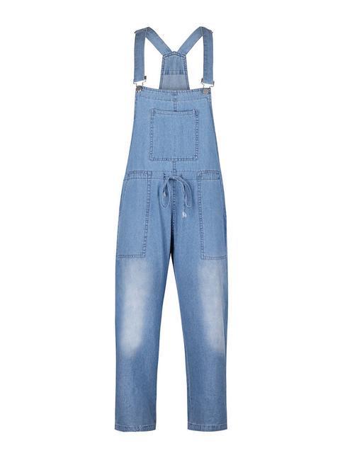 Norvielle Damen Denim Overall Schnürung