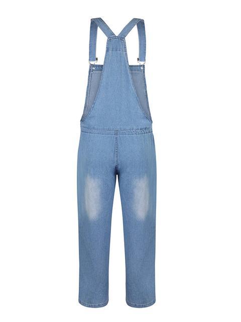 Norvielle Damen Denim Overall Schnürung