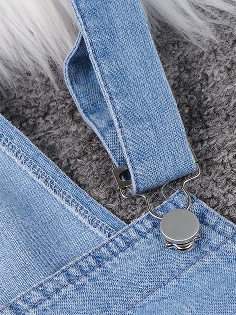 Norvielle Damen Denim Overall Schnürung