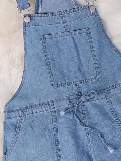 Norvielle Damen Denim Overall Schnürung