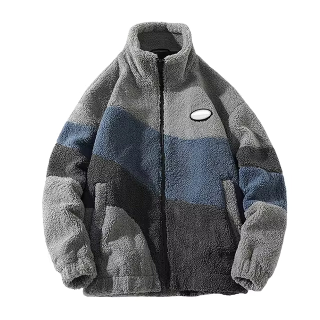 Herren Vintage-Jacke Bequemer Schnitt Hüftlang