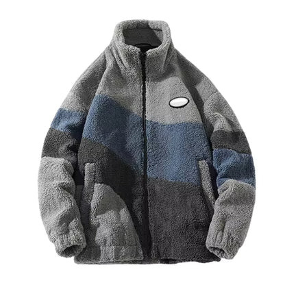 Herren Vintage-Jacke Bequemer Schnitt Hüftlang