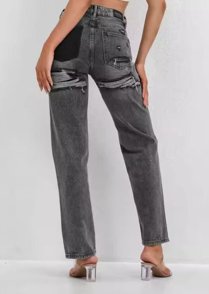 Damen Jeans Strukturierte Oberfläche