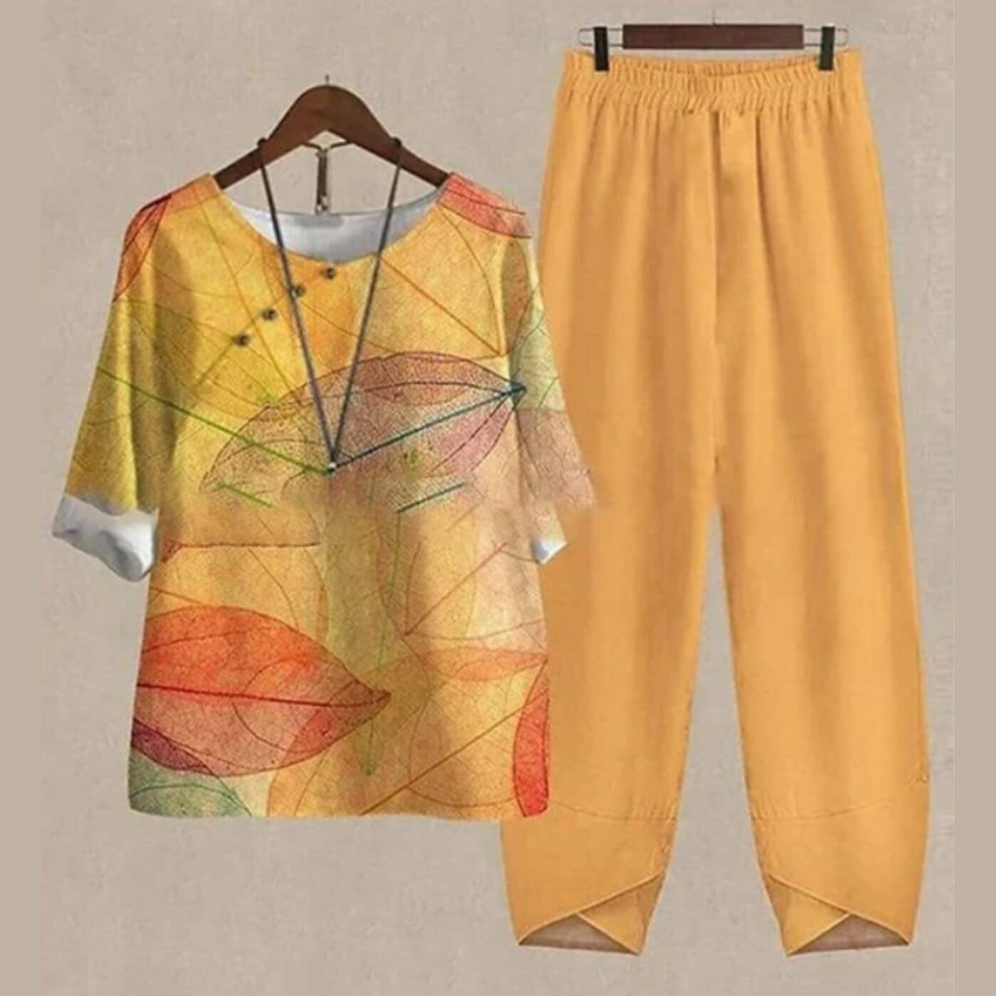 Bequemes Damen Zweiteiliges Set