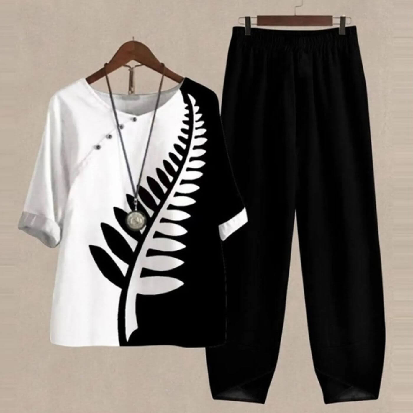Bequemes Damen Zweiteiliges Set