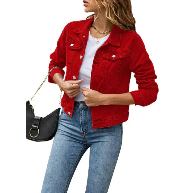 Damen Denim-Jacke Lässig
