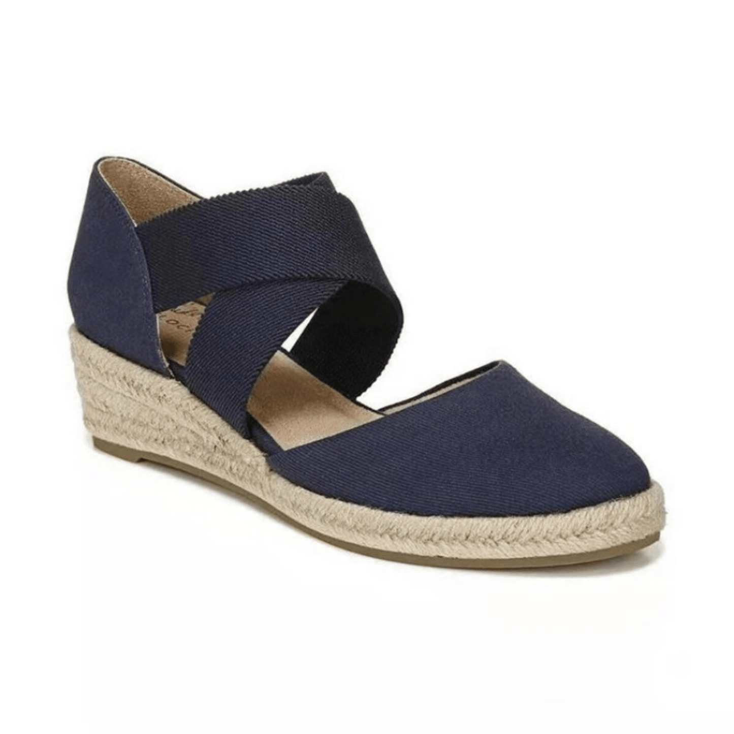 Norvielle Damen Espadrille Keilsohle Geflochtenes Seil Beige - Norvielle
