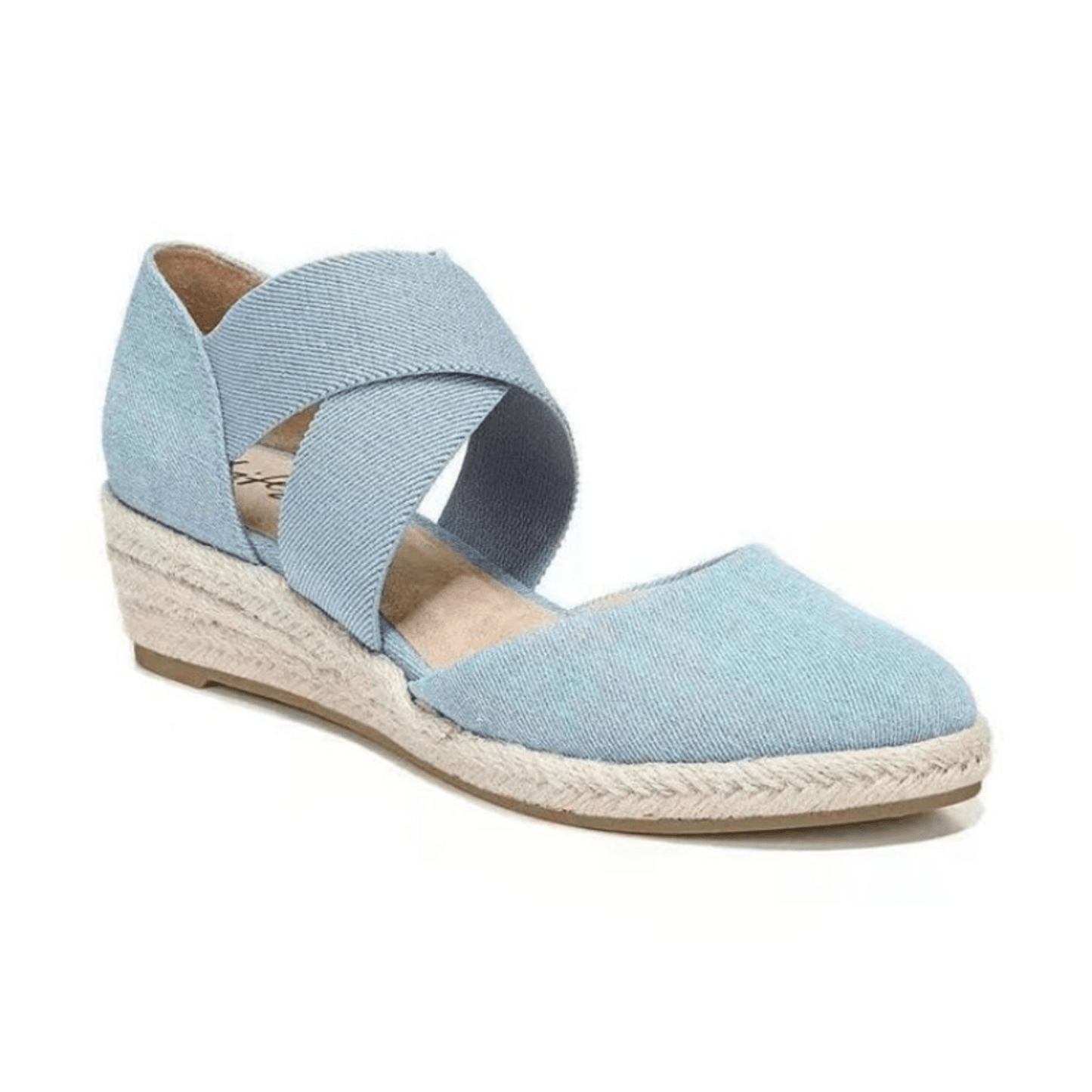 Norvielle Damen Espadrille Keilsohle Geflochtenes Seil Beige