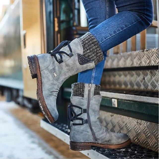 Damen Knöchelhohe Stiefel