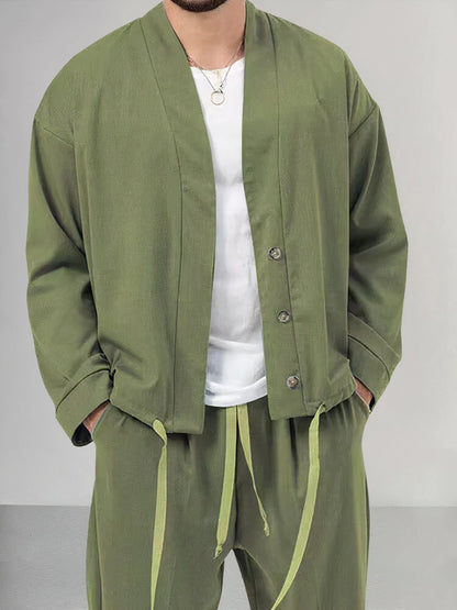 Norvielle Damen Frühjacksen-Set Hose Polyester Anthrazit - Norvielle