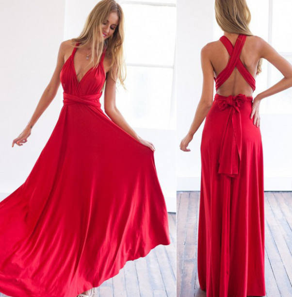 Norvielle Damen Multiway Wickelkleid