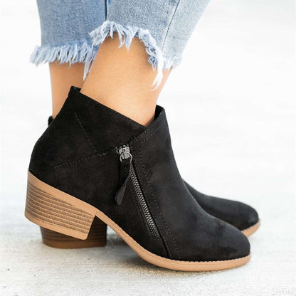 Damen Orthopädische Lederstiefelette Warm