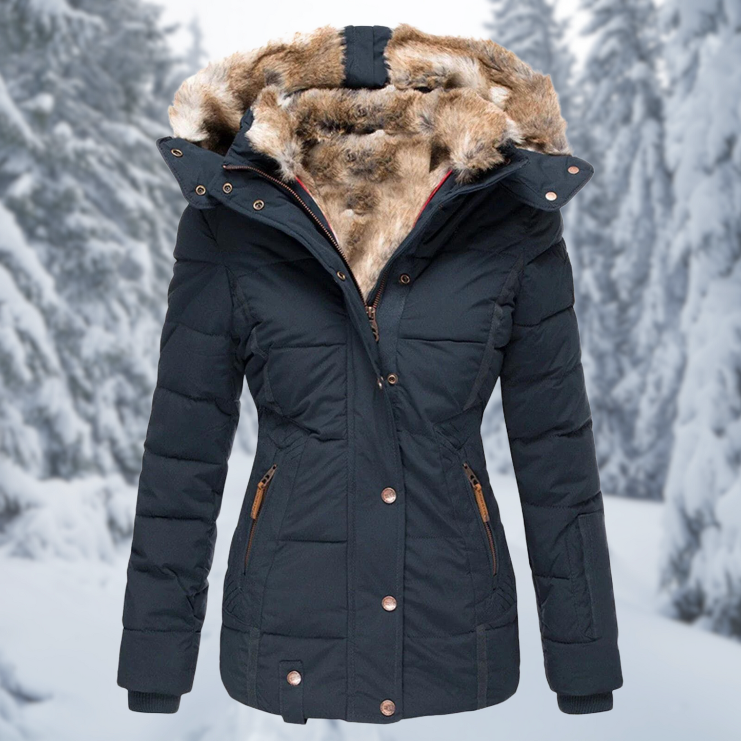 Damen Winterjacke Warm Isoliert