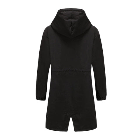 Norvielle Damen Trenchcoat Lang Wasserabweisend - Norvielle