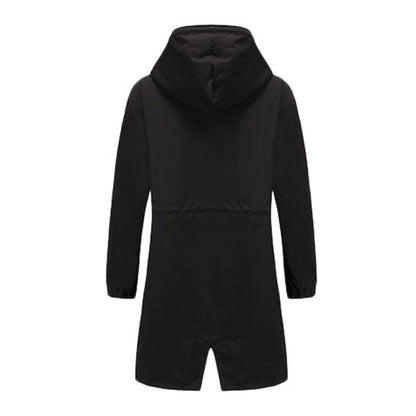 Norvielle Damen Trenchcoat Lang Wasserabweisend - Norvielle