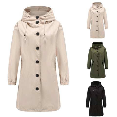 Damen Trenchcoat Lang