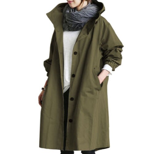 Damen Trenchcoat Lang