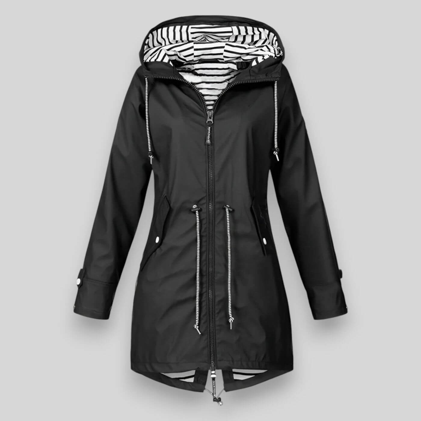 Damen Regenjacke Leicht Kapuze Wasserabweisend