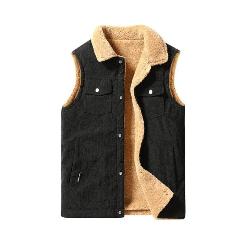 Herren Strickjacke Lammwolle Braun - Norvielle