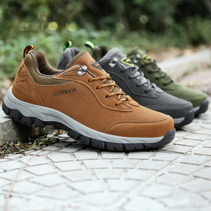 Herren Orthopädische Wanderschuhe atmungsaktives Mesh Schwarz - Norvielle