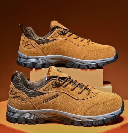 Herren Wanderschuhe Rutschfeste Schnürschuhe Schwarz - Norvielle