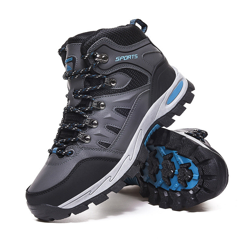 Wanderschuhe – Wasserdicht – Outdoor – Wanderschuhe – Herrenschuhe-Grau-40-Chaps Herrenmode