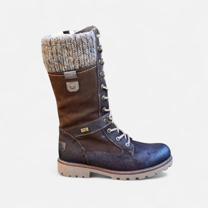 Damen Schnürstiefel Warmfutter Komfortabel
