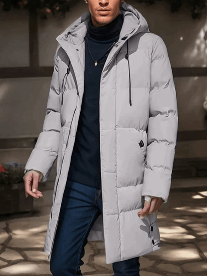 Damen Winterjacke Lang Gefüttert Wasserfest Schwarz - Norvielle