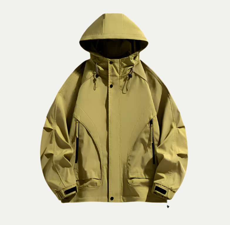 Männer Wasserdichte Leichtjacke Verstellbare Kapuze