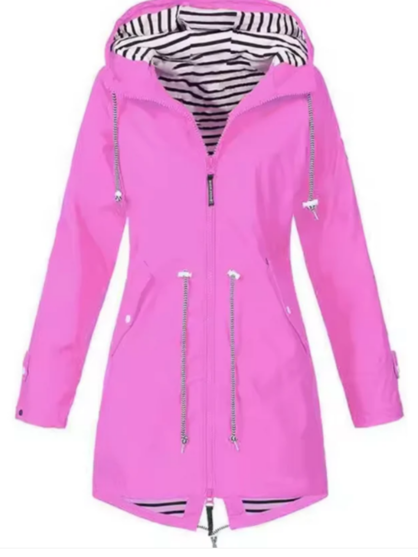 Damen Wasserdichte Jacke Mit Kapuze Feminin