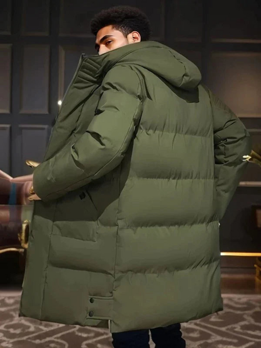 Herren Wasserdichte Winterparka Jacke Schwarz - Norvielle