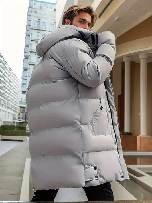 Norvielle Herren Pufferjacke Wasserdicht Schwarz - Norvielle