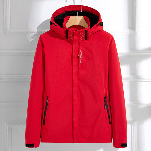 Norvielle Damen Regenjacke Wasserdicht Verstellbar