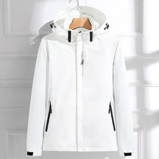 Norvielle Damen Regenjacke Wasserdicht Verstellbar