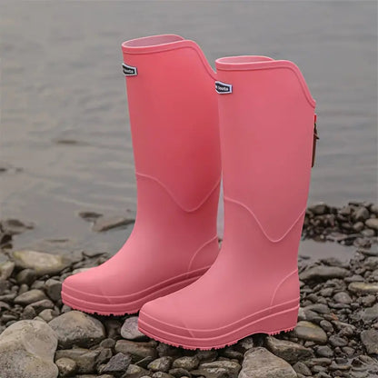 Norvielle Damen Gummistiefel Wasserdicht Leicht