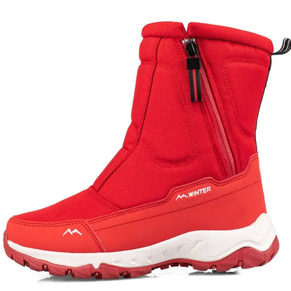 Damen Wasserdichte Schneestiefel Warm Rutschfest