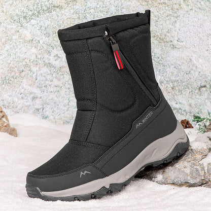 Damen Wasserdichte Schneestiefel Warm Rutschfest
