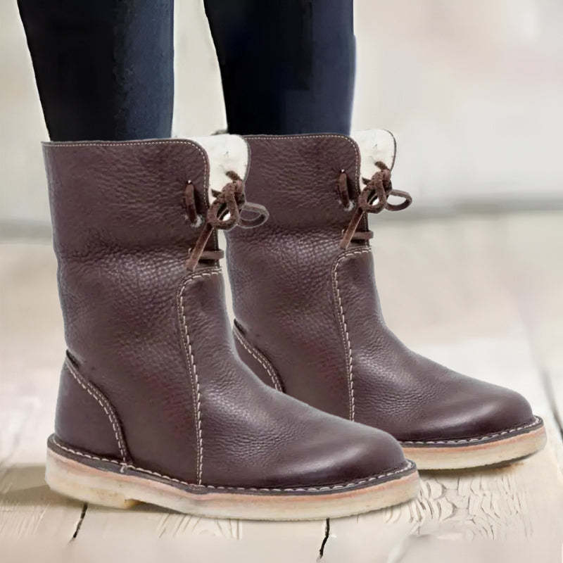 Damen Winterstiefel Wasserdicht Warme Wollfütterung