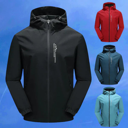Norvielle Herren Outdoor-Jacke Wasserdicht Winddicht mit Kapuze - Norvielle
