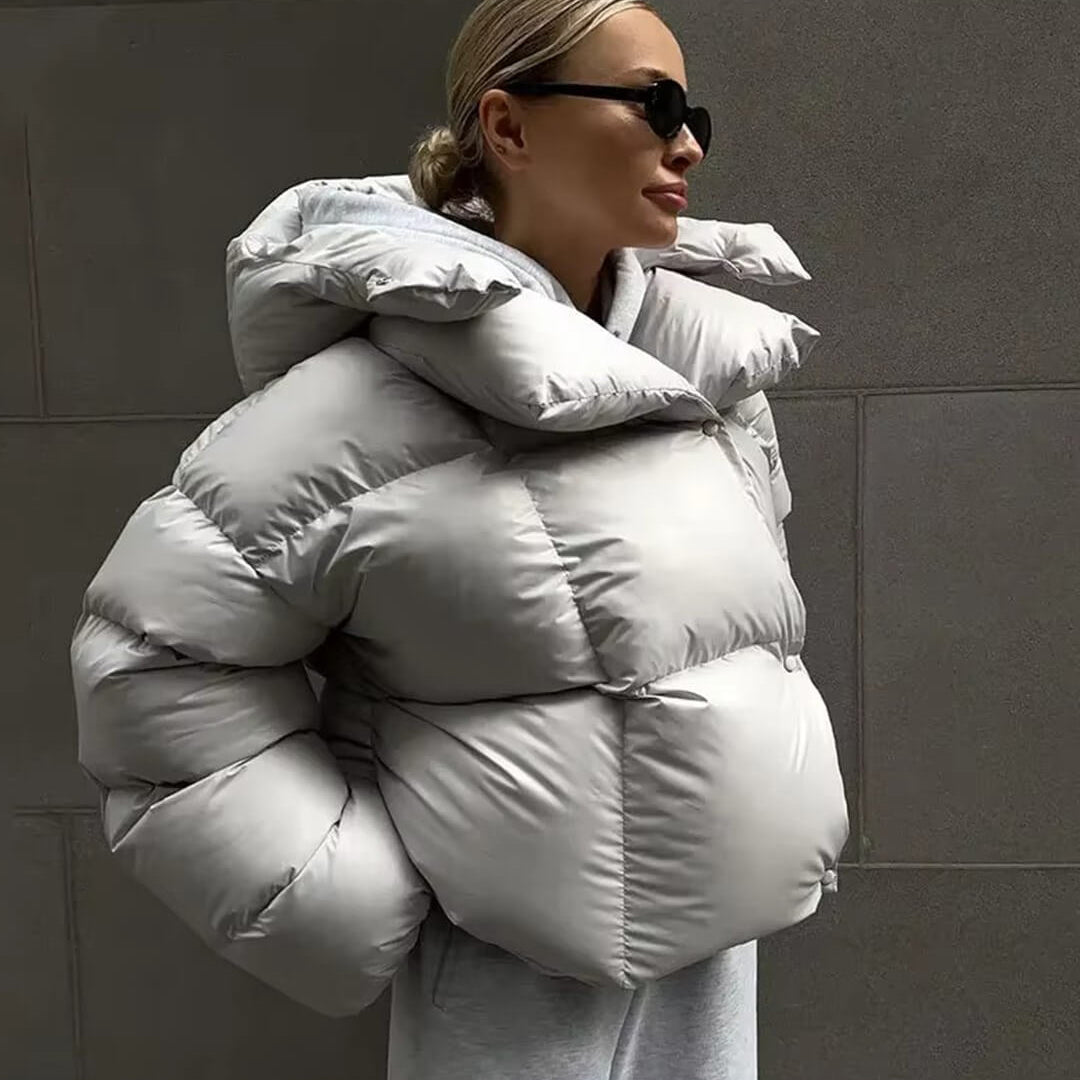 Damen Steppjacke Übergroß Winter