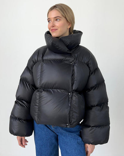 Damen Steppjacke Übergroß Winter