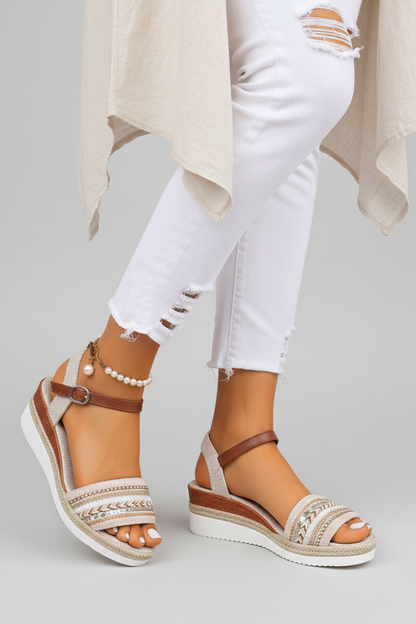 Damen Abendsandalen RiemchenSchuhe Elegant Hochglanz