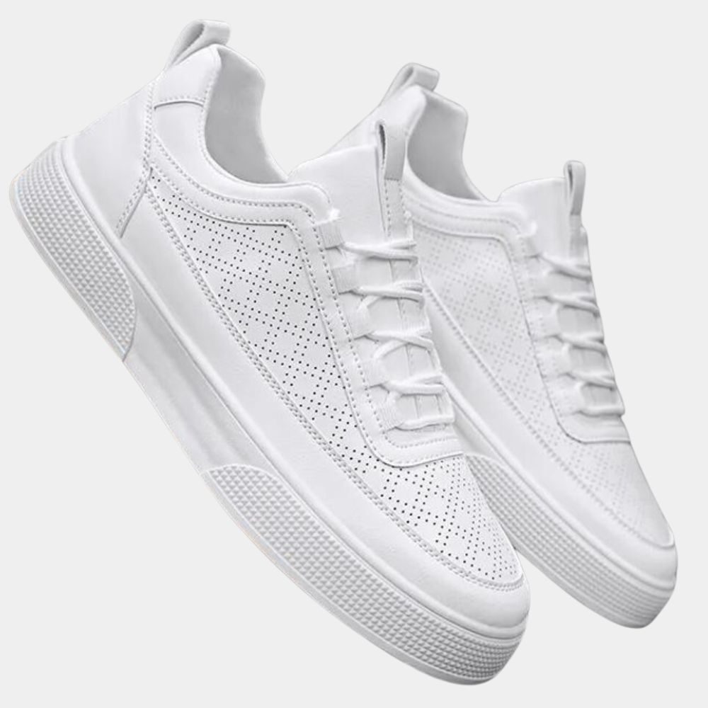 Weiße Herren Slip-On Sneakers Leicht Sommer - Norvielle
