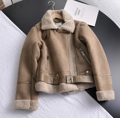 Damen Reißverschlussjacke Gefüttert Warm