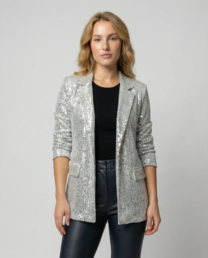 Damen Pailletten Blazer Elegantes Design - Norvielle