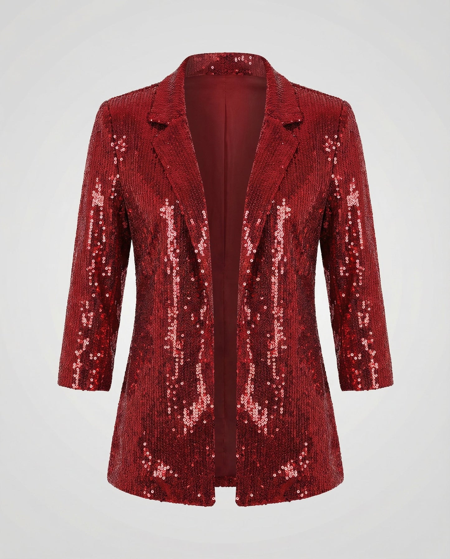 Damen Pailletten Blazer Elegantes Design