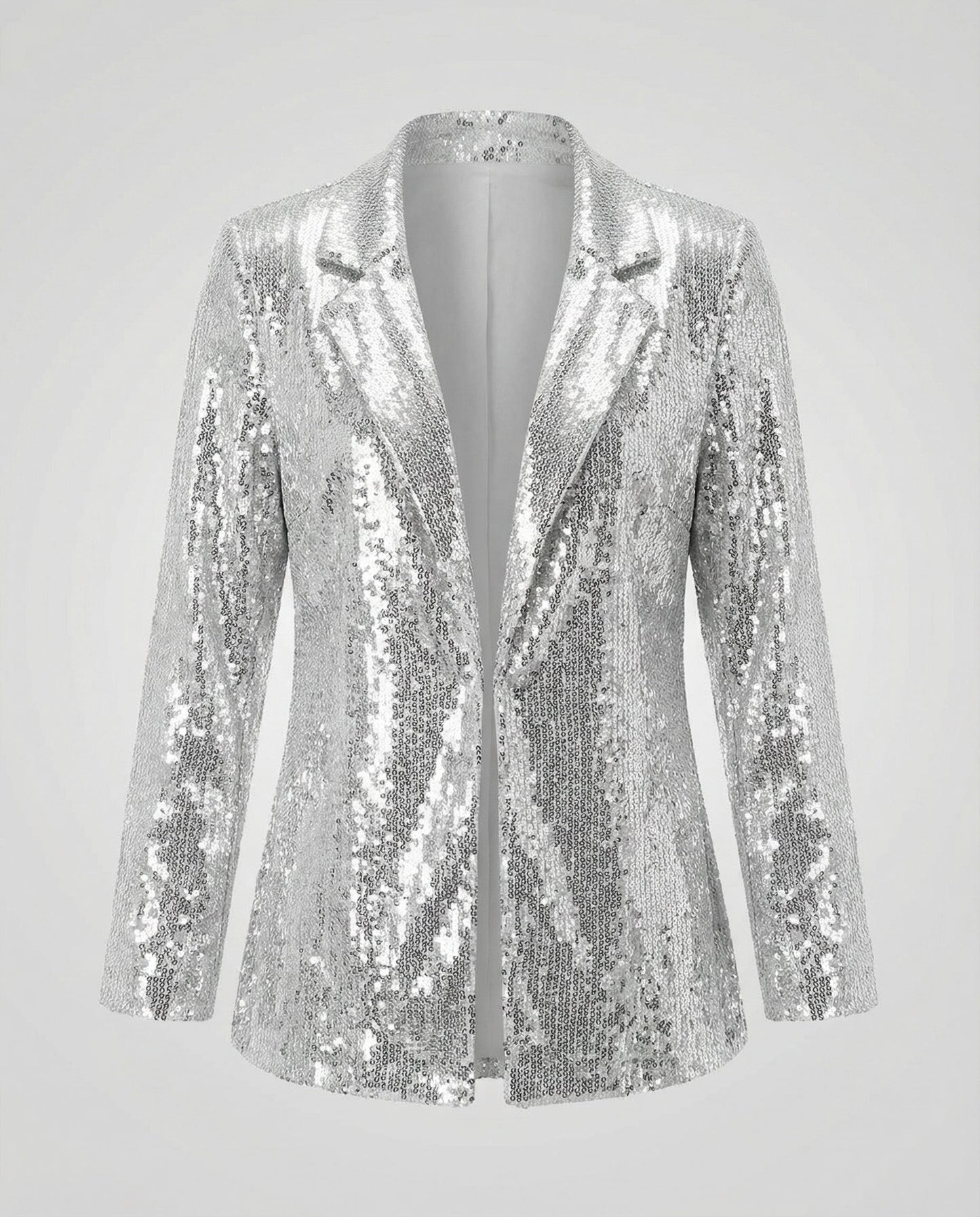 Damen Pailletten Blazer Elegantes Design