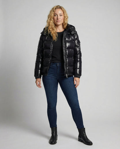 Damen Pufferjacke Warm Gepolstert